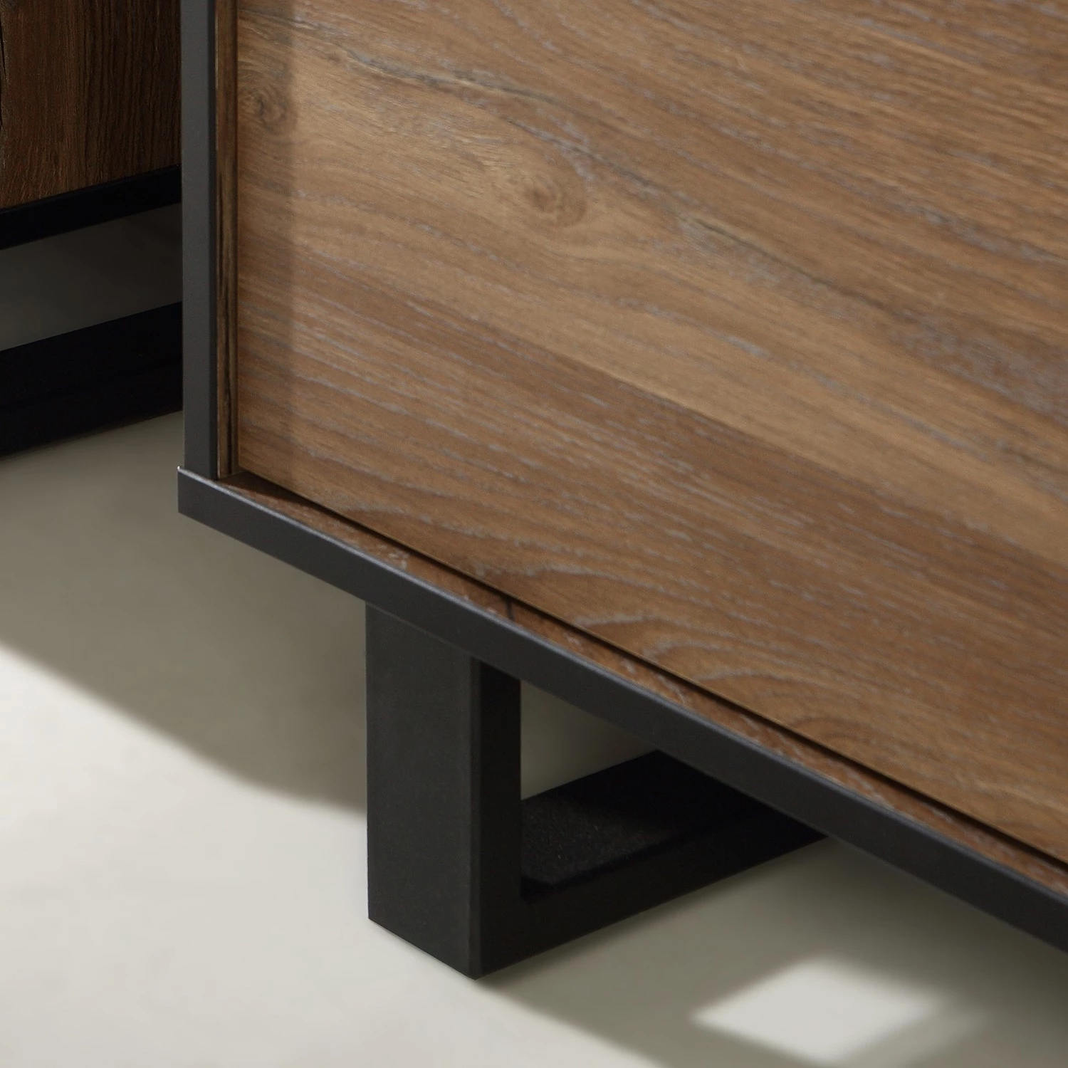 Red Living Buffet Trylith I - Imitation chêne rustique / Noir 15 Red Living Buffet Trylith I - Imitation chêne rustique / Noir – Image 13