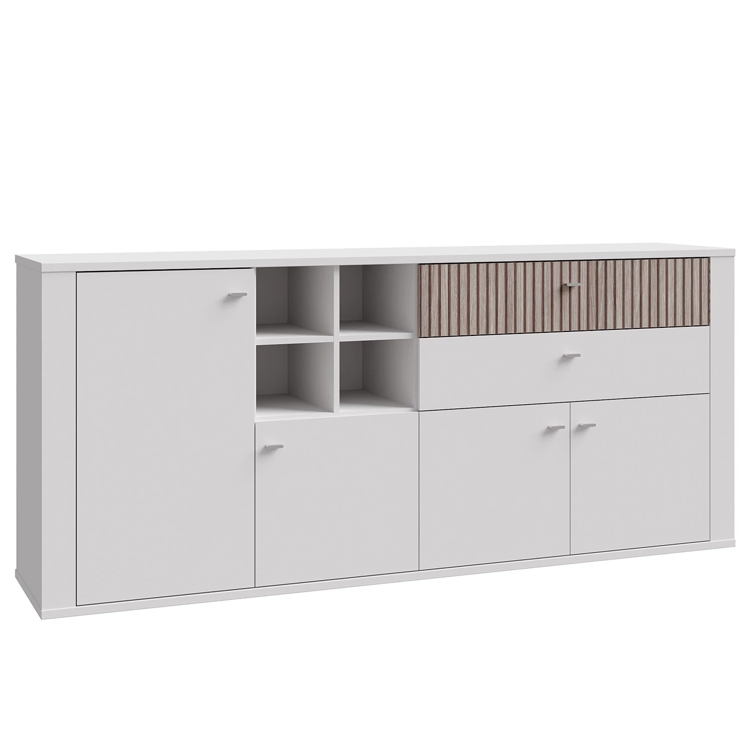 Loftscape Buffet Millquarter - Blanc / Imitation chêne clair 3 Loftscape Buffet Millquarter - Blanc / Imitation chêne clair