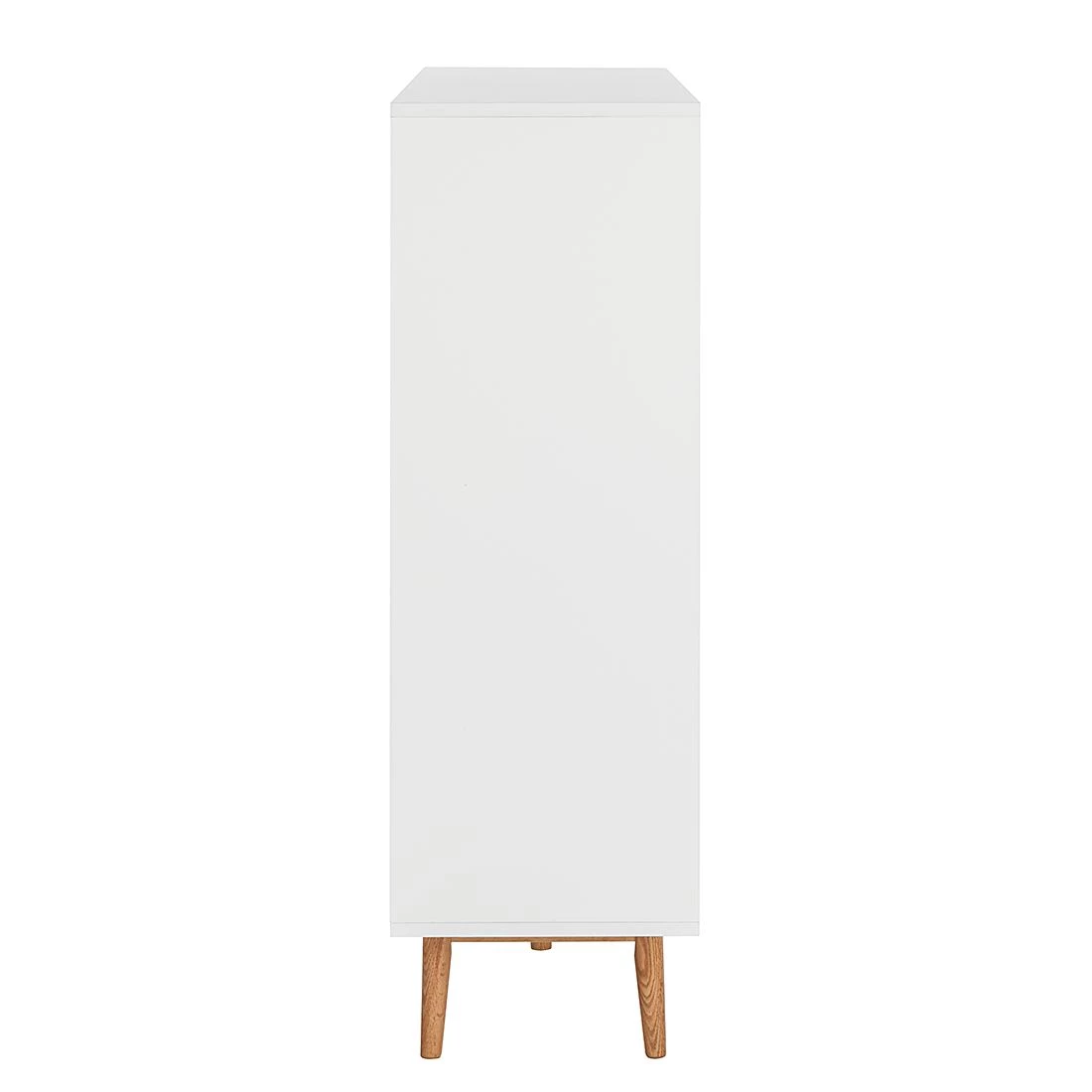Mørteens Buffet Lindholm IV - chêne partiellement massif - Blanc - Hauteur : 128 cm 8 Mørteens Buffet Lindholm IV - chêne partiellement massif - Blanc - Hauteur : 128 cm – Image 6