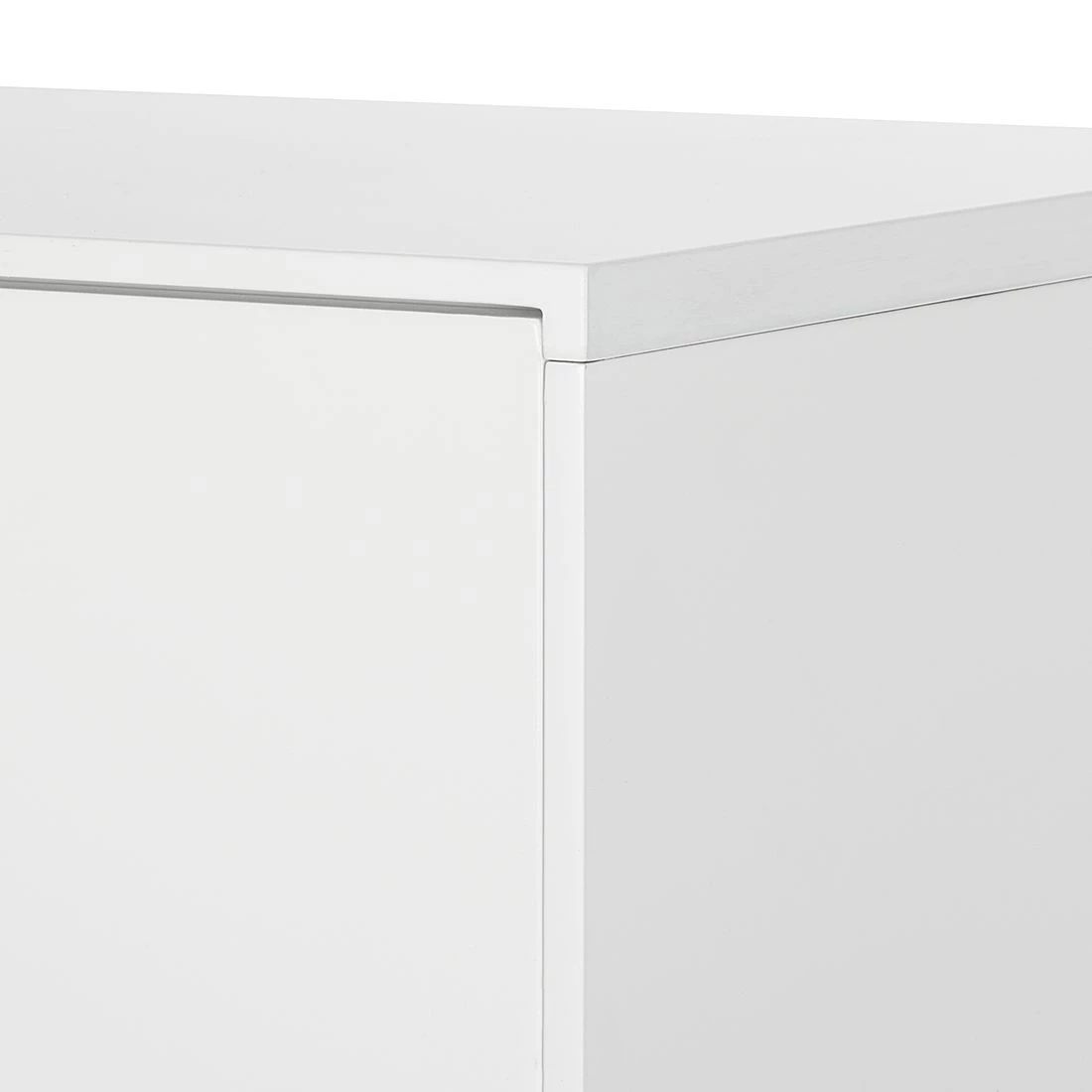 Mørteens Buffet Lindholm IV - chêne partiellement massif - Blanc - Hauteur : 128 cm 9 Mørteens Buffet Lindholm IV - chêne partiellement massif - Blanc - Hauteur : 128 cm – Image 7