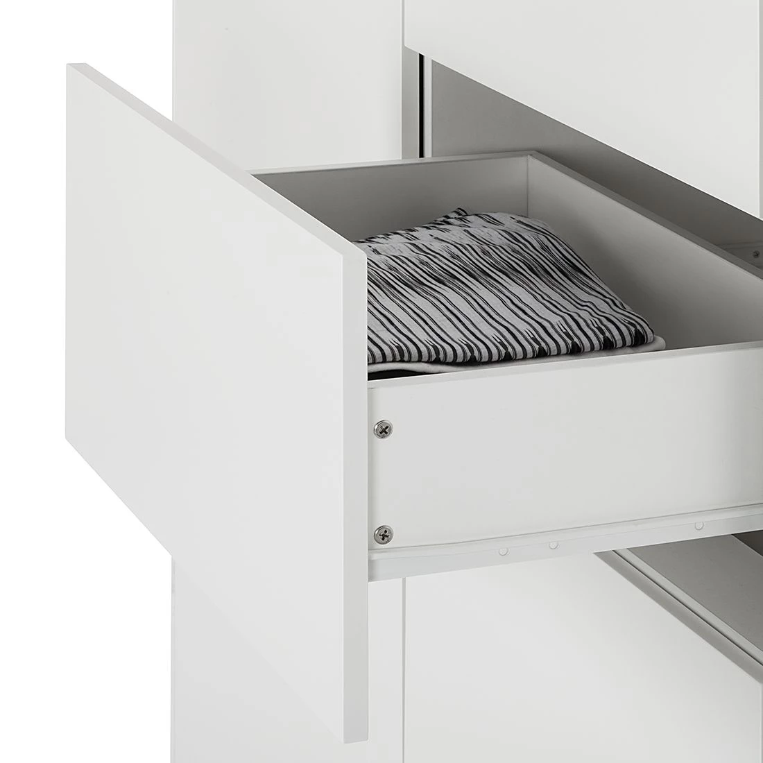 Mørteens Buffet Lindholm IV - chêne partiellement massif - Blanc - Hauteur : 128 cm 10 Mørteens Buffet Lindholm IV - chêne partiellement massif - Blanc - Hauteur : 128 cm – Image 8