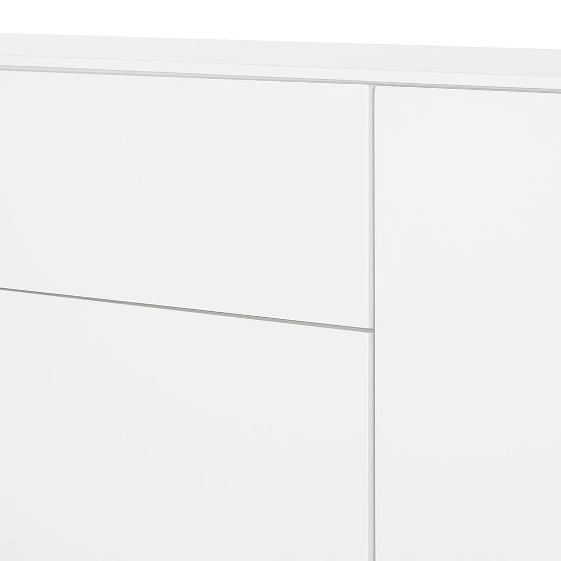 Mørteens Buffet Lindholm IV - chêne partiellement massif - Blanc - Hauteur : 128 cm 11 Mørteens Buffet Lindholm IV - chêne partiellement massif - Blanc - Hauteur : 128 cm – Image 9