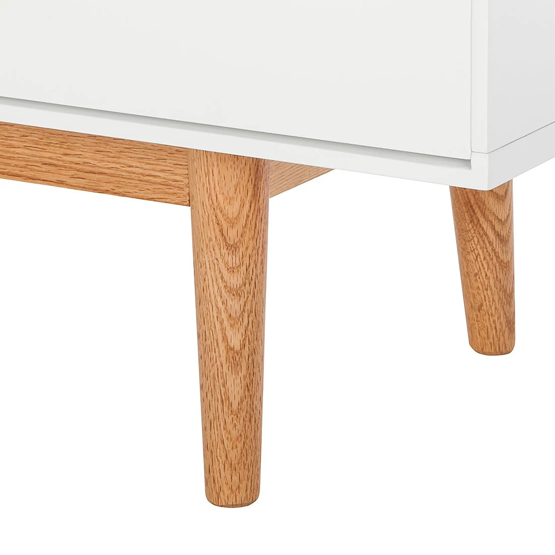 Mørteens Buffet Lindholm IV - chêne partiellement massif - Blanc - Hauteur : 128 cm 5 Mørteens Buffet Lindholm IV - chêne partiellement massif - Blanc - Hauteur : 128 cm – Image 3