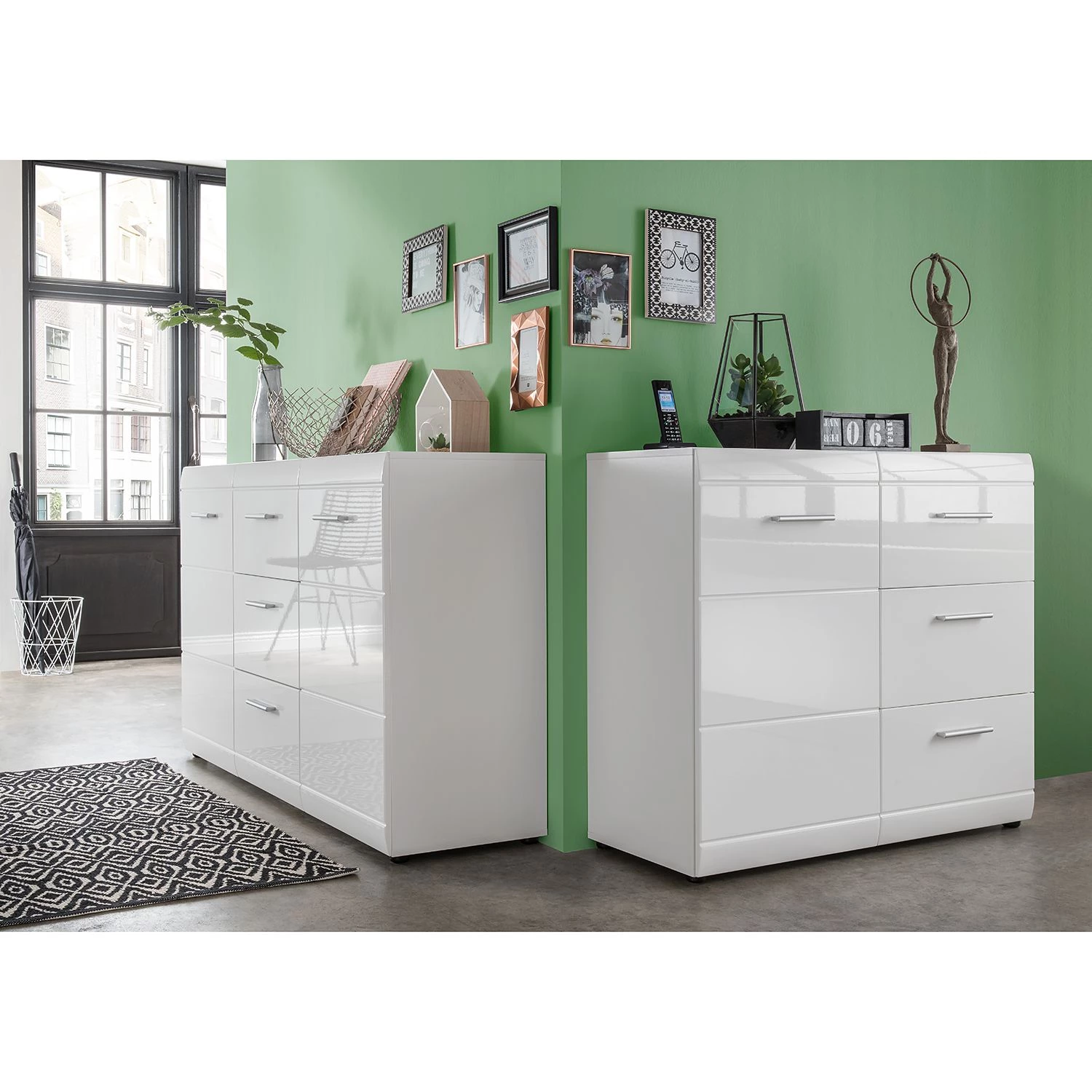 Germania Buffet Adana - Blanc brillant 4 Germania Buffet Adana - Blanc brillant – Image 2