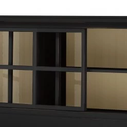 Maison Belfort Buffet Azjana I - Noir / Pin crème -France Enfilades Soldes 2022 sideboard azjana i pinie teilmassiv schwarz pinie creme 3394769