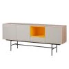 Studio Copenhagen Buffet Caspito - Chêne / Gris clair -France Enfilades Soldes 2022 sideboard caspito hellgrau eiche 4373636