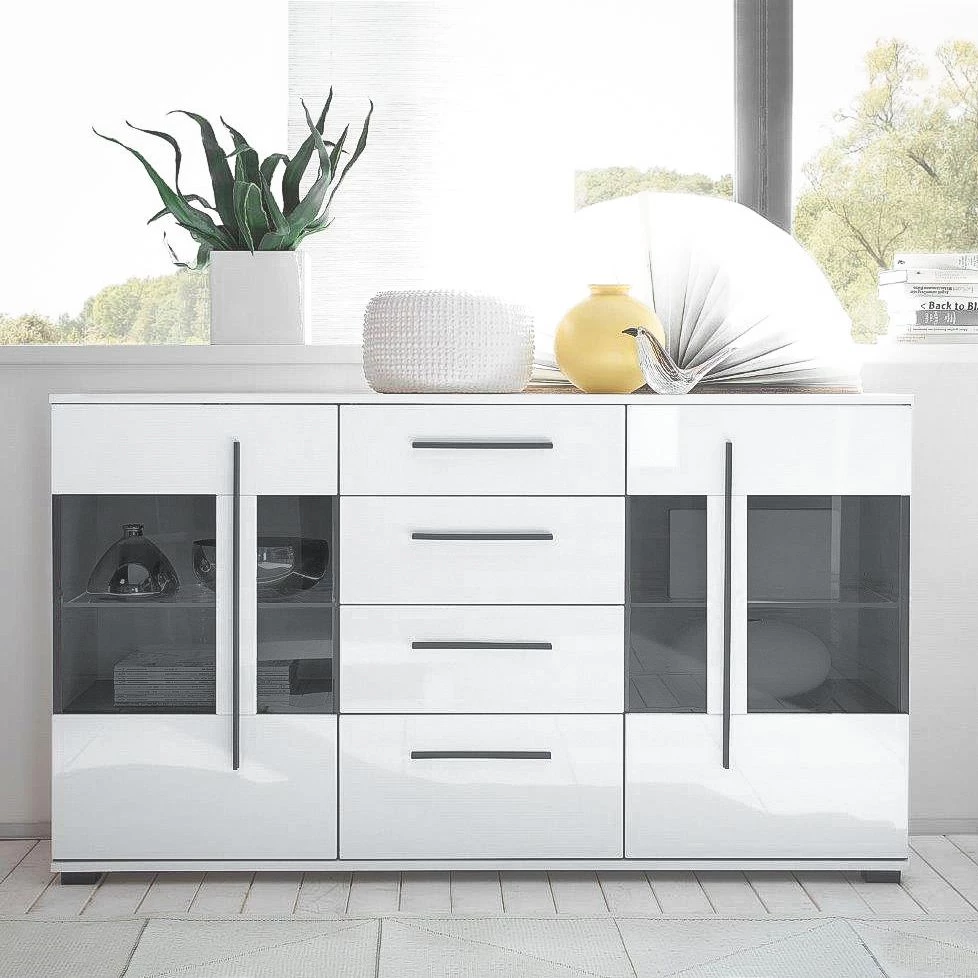 Roomscape Buffet Farson - Blanc brillant / Blanc 6 Roomscape Buffet Farson - Blanc brillant / Blanc – Image 4