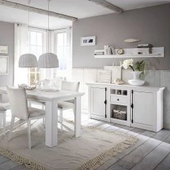 Maison Belfort Buffet Geestland - Imitation pin blanc -France Enfilades Soldes 2022 sideboard geestland pinie weiss dekor 4535724