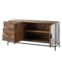 Ars manufacti Buffet Grasby - Pin recyclé / Métal - Pin foncé / Noir 22 Ars manufacti Buffet Grasby - Pin recyclé / Métal - Pin foncé / Noir -France Enfilades Soldes 2022 sideboard grasby altholz pinie metall pinie dunkel schwarz 4884992