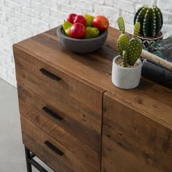 Ars manufacti Buffet Grasby - Pin recyclé / Métal - Pin foncé / Noir 23 Ars manufacti Buffet Grasby - Pin recyclé / Métal - Pin foncé / Noir -France Enfilades Soldes 2022 sideboard grasby altholz pinie metall pinie dunkel schwarz 4920620