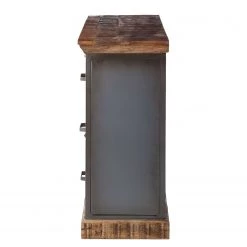 Ars manufacti Console Hunter - Manguier massif / Métal - Manguier / Gris bleu -France Enfilades Soldes 2022 sideboard hunter mango massiv metall mango blaugrau 4414516