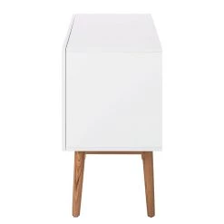 Mørteens Buffet Lindholm III - Partiellement en chêne massif - Blanc -France Enfilades Soldes 2022 sideboard lindholm iii weiss dekor eiche massiv 3711485