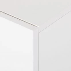 Mørteens Buffet Lindholm III - Partiellement en chêne massif - Blanc -France Enfilades Soldes 2022 sideboard lindholm iii weiss matt eiche massiv 364875