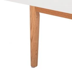 Mørteens Buffet Lindholm III - Partiellement en chêne massif - Blanc -France Enfilades Soldes 2022 sideboard lindholm iii weiss matt eiche massiv 364876