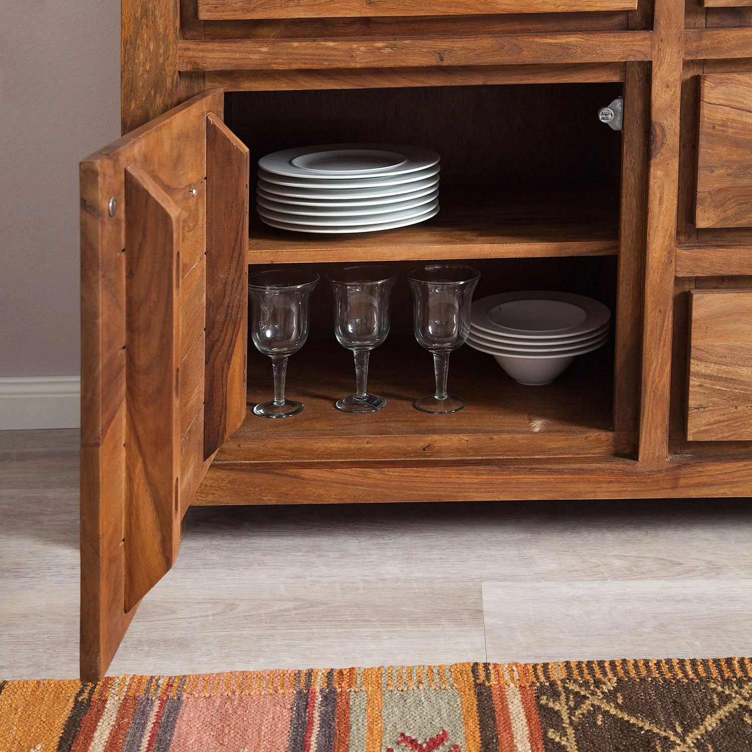 Ars Natura Buffet Ohio I - Sheesham massif ciré 9 Ars Natura Buffet Ohio I - Sheesham massif ciré – Image 7