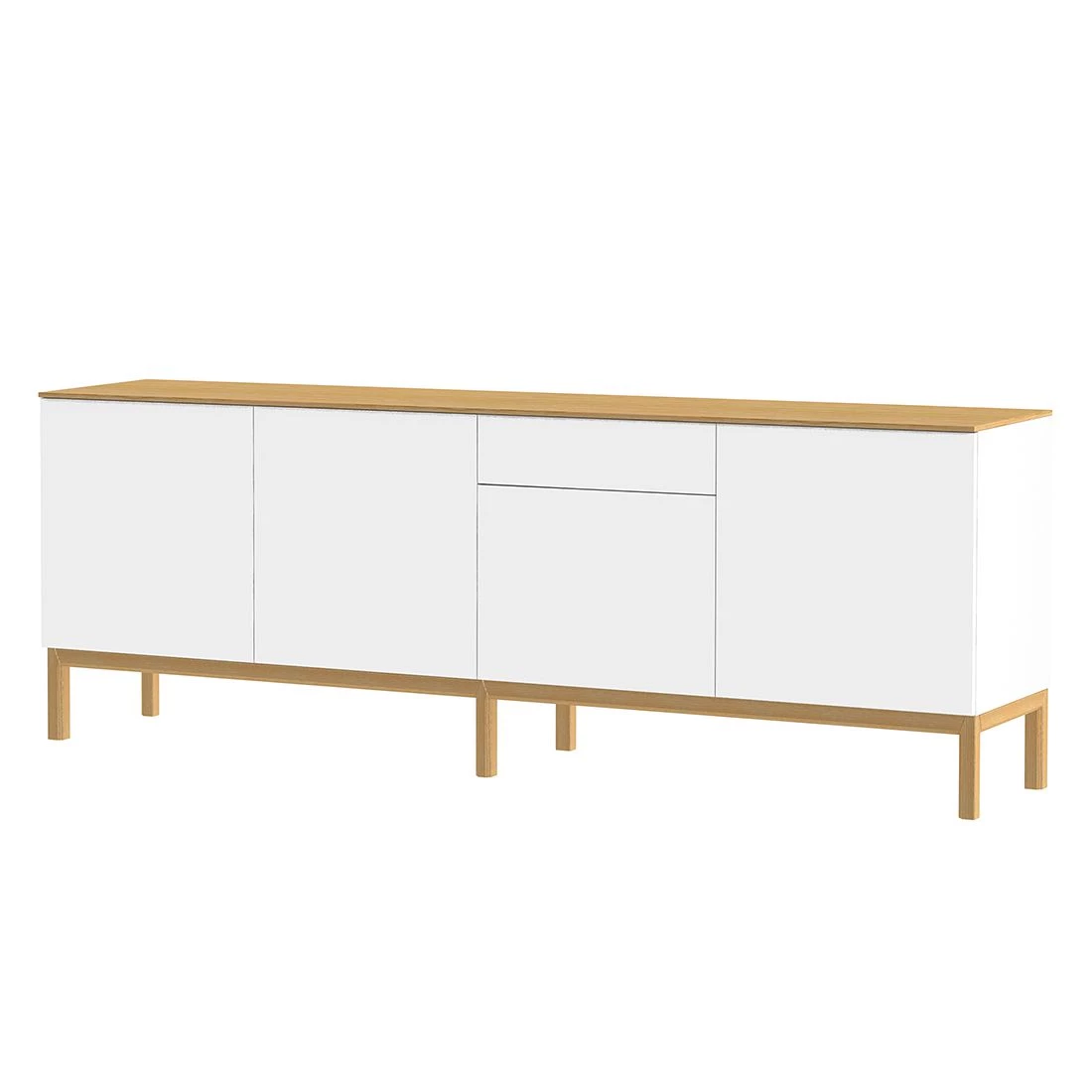 Tenzo Buffet Patch IV - Partiellement en chêne massif - Blanc 3 Tenzo Buffet Patch IV - Partiellement en chêne massif - Blanc