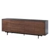 Eva Padberg Collection Buffet Payara - Noyer / Anthracite -France Enfilades Soldes 2022 sideboard payara walnuss schwarz 4372560