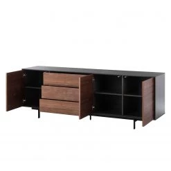 Eva Padberg Collection Buffet Payara - Noyer / Anthracite -France Enfilades Soldes 2022 sideboard payara walnuss schwarz 4372564