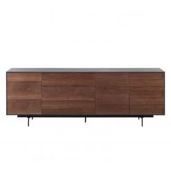 Eva Padberg Collection Buffet Payara - Noyer / Anthracite -France Enfilades Soldes 2022 sideboard payara walnuss schwarz 4372568