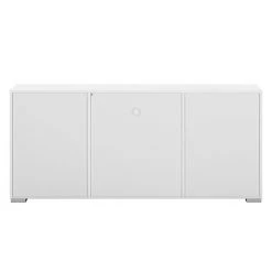Fredriks Buffet Roomconcept (avec éclairage LED) - Blanc brillant -France Enfilades Soldes 2022 sideboard roomconcept inkl led beleuchtung hochglanz weiss 4799920
