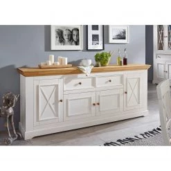 Maison Belfort Buffet Ummanz I - Epicéa blanc -France Enfilades Soldes 2022 sideboard ummanz i kiefer massiv kiefer weiss kiefer honig 5088608