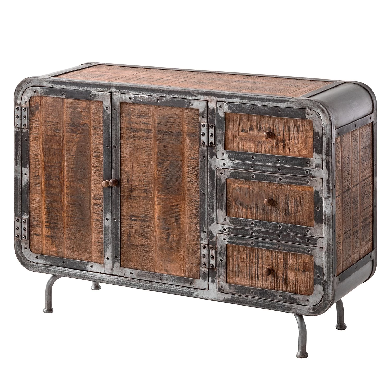 Ars manufacti Buffet Wharton I - Partiellement en acacia massif / Acier 3 Ars manufacti Buffet Wharton I - Partiellement en acacia massif / Acier