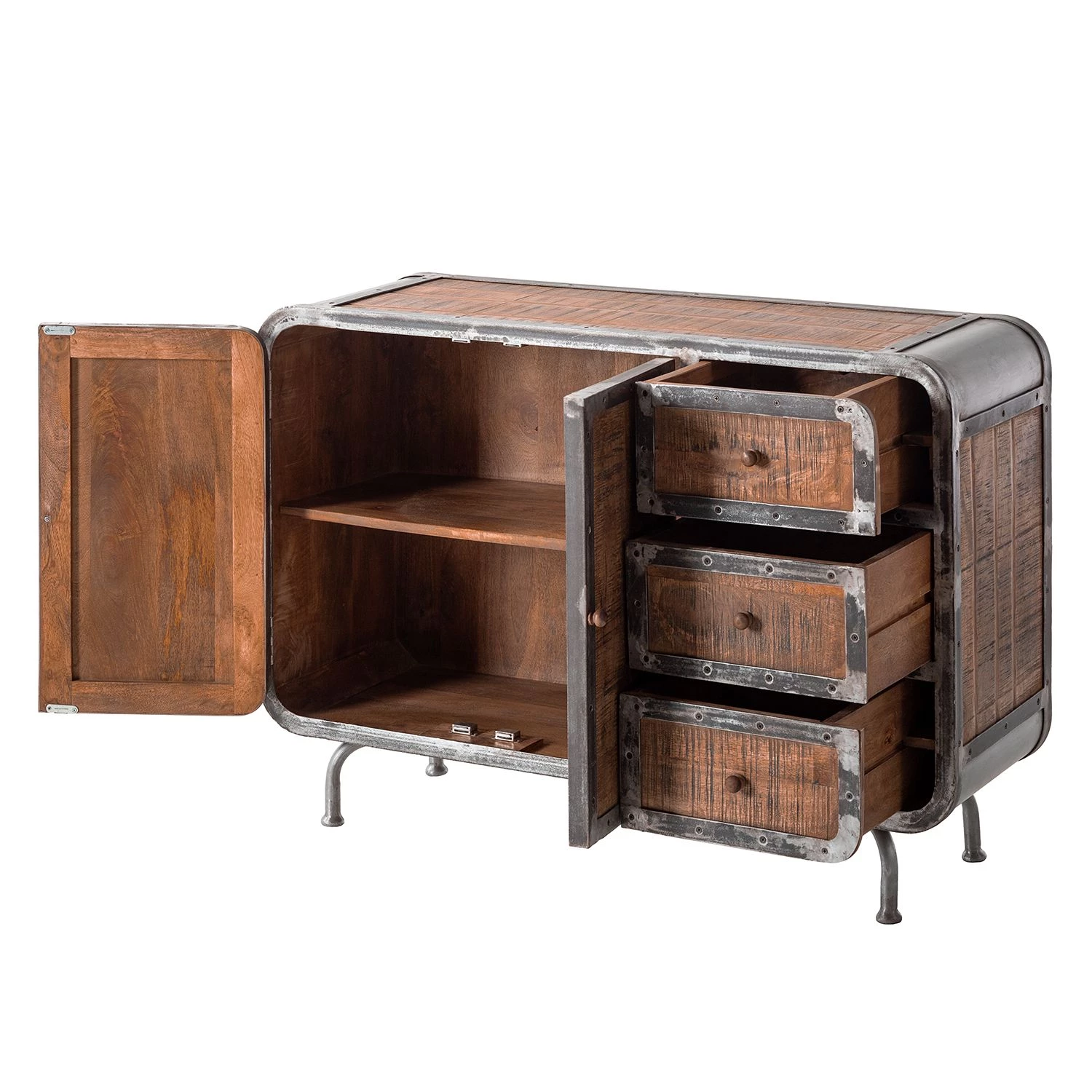 Ars manufacti Buffet Wharton I - Partiellement en acacia massif / Acier 9 Ars manufacti Buffet Wharton I - Partiellement en acacia massif / Acier – Image 7